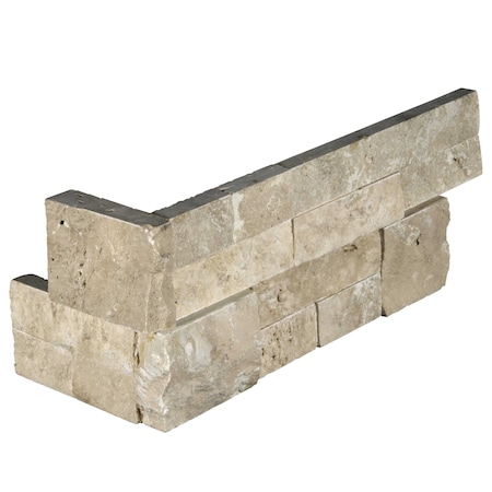 Msi Rockmount Durang Cream Ledger Panel 6 In. X 18 In. Natural Splitface Travertine Wall Tile, 8PK ZOR-PNL-0084